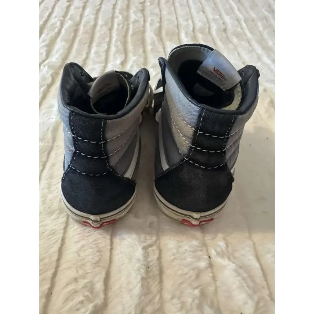 Vans Sk8-Hi High Top Sneakers Black Gray Men's 6.5 Women's 8 721356